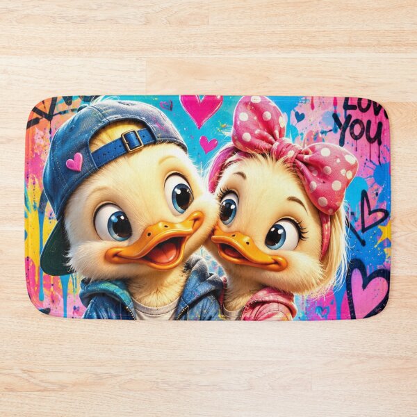 Item preview, Cute Duck Couple Pop Art Love designed and sold by Rohan132.