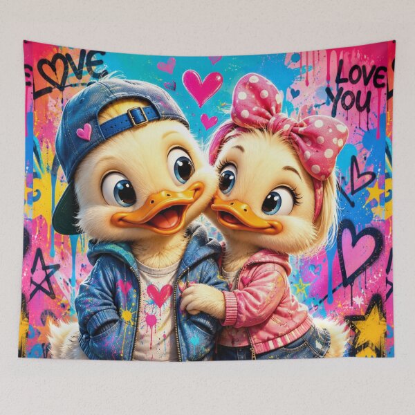 Item preview, Cute Duck Couple Pop Art Love designed and sold by Rohan132.