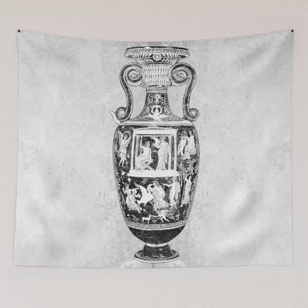 Item preview, 330 BC Apulian Loutrophoros Greek Funerary Vessel Mythological designed and sold by Ghoul Enterprises.