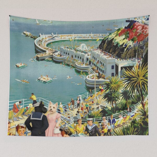 Item preview, Plymouth Vintage Railway Travel Poster designed and sold by CJChronicles.