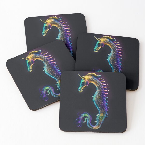 Item preview, Iridescent luminescent detailed SeaHorse  designed and sold by samitdigitalart.