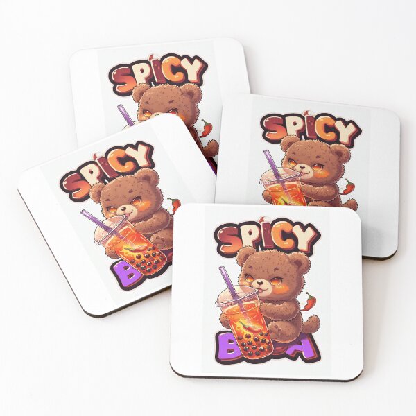 Item preview, Spicy Boba Boss Kawaii Bubble Tea Mascot designed and sold by SmartyWonders.
