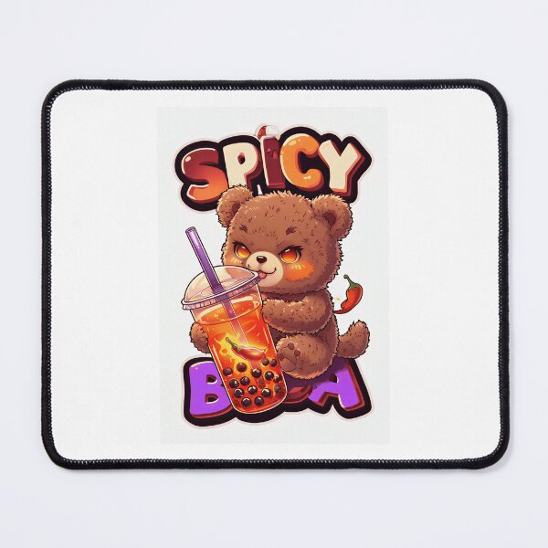 Item preview, Spicy Boba Boss Kawaii Bubble Tea Mascot designed and sold by SmartyWonders.