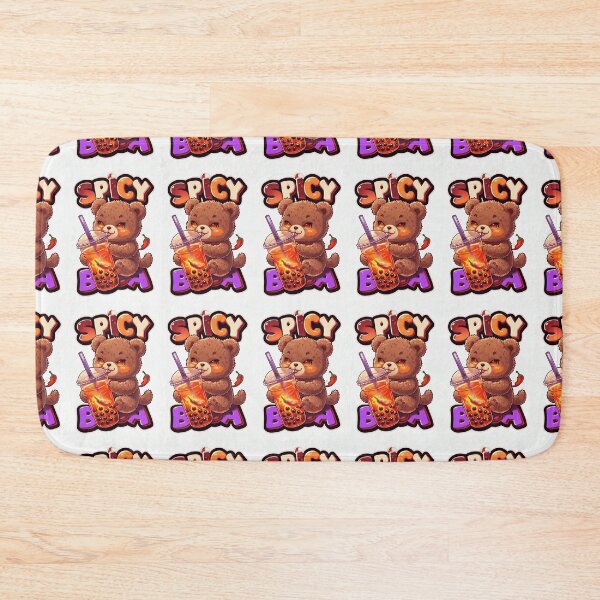 Item preview, Spicy Boba Boss Kawaii Bubble Tea Mascot designed and sold by SmartyWonders.