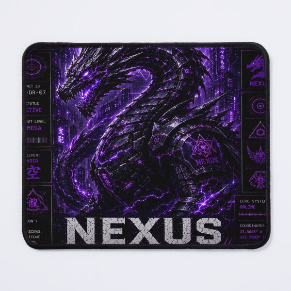 Item preview, Nexus Dragon - Cyberpunk Futuristic Leviathan Mecha Kaiju Art designed and sold by RiteshCenter.