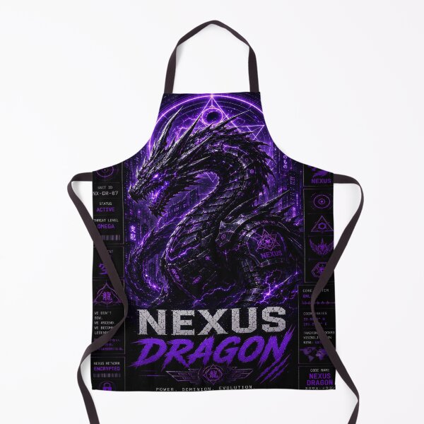 Item preview, Nexus Dragon - Cyberpunk Futuristic Leviathan Mecha Kaiju Art designed and sold by RiteshCenter.