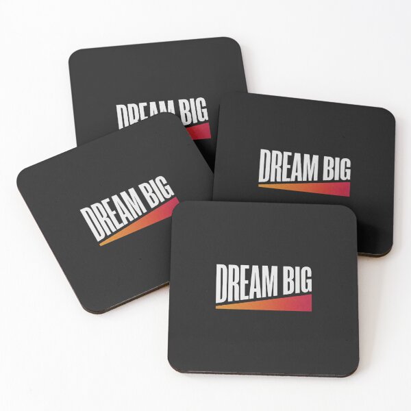 Item preview, Dream Big Orange Gradient Text Poster designed and sold by GiggleInkTees.
