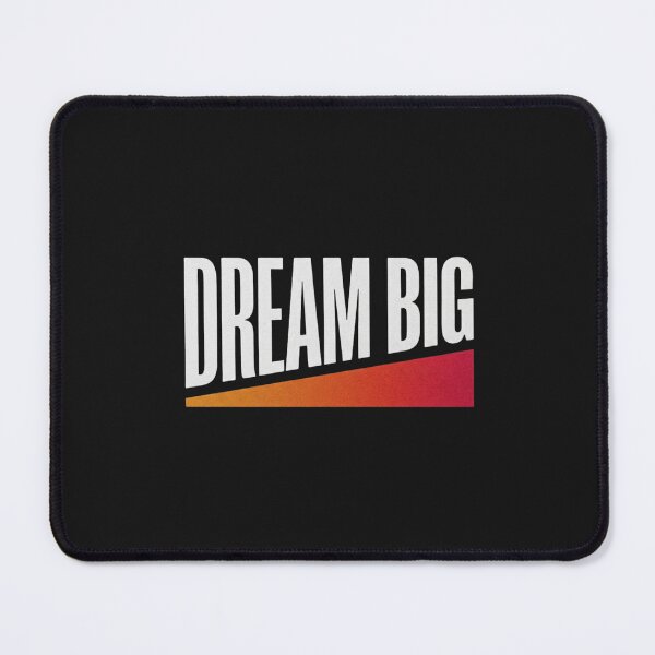 Item preview, Dream Big Orange Gradient Text Poster designed and sold by GiggleInkTees.