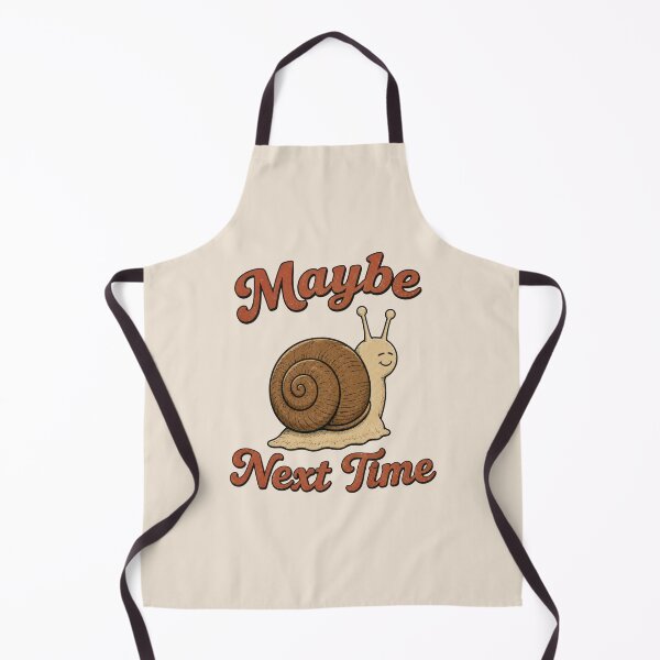 Item preview, Maybe Next Time Cute Snail - Retro Procrastination Humor designed and sold by Frezcola.