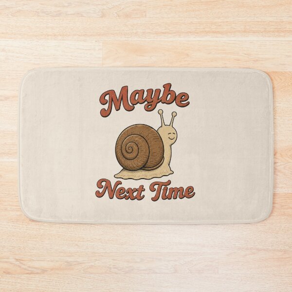Item preview, Maybe Next Time Cute Snail - Retro Procrastination Humor designed and sold by Frezcola.