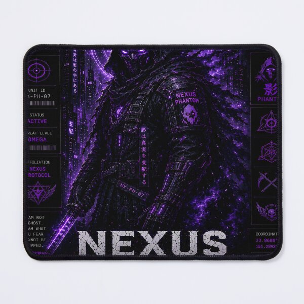 Item preview, Nexus Phantom - Cyberpunk Stealth Shinobi Ghost Ninja Art designed and sold by RiteshCenter.