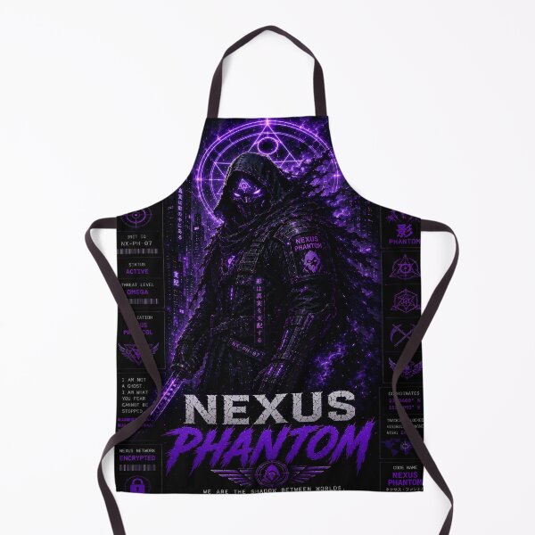 Item preview, Nexus Phantom - Cyberpunk Stealth Shinobi Ghost Ninja Art designed and sold by RiteshCenter.