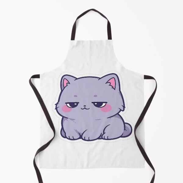 Item preview, Eepy Cat Mascot Sticker | Sleepy Crescent Moon Cat Logo Decal designed and sold by CozyNekoClub.