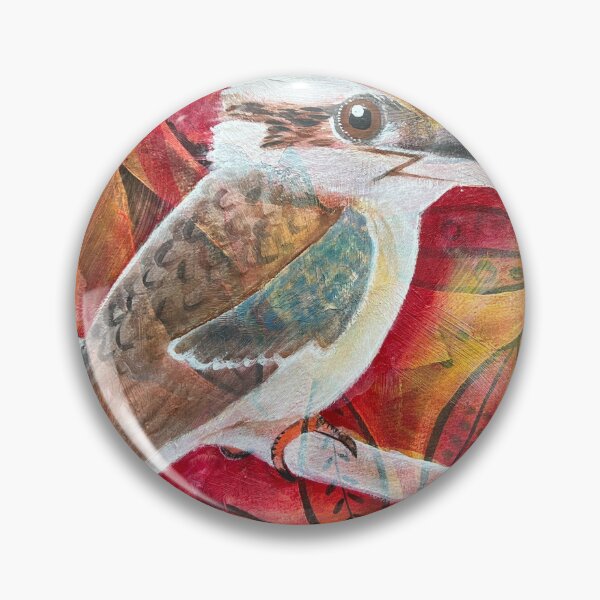 Item preview, Red Orange Yellow Kookaburra Collage designed and sold by Iceskater65.