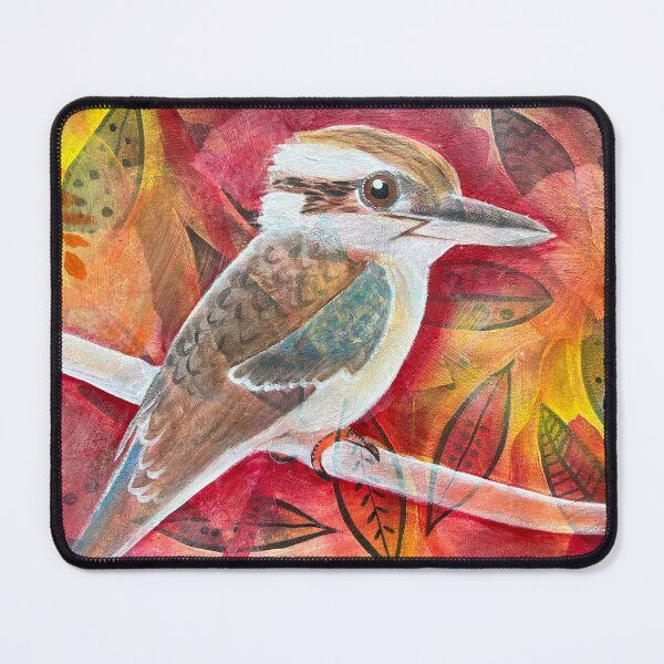 Item preview, Red Orange Yellow Kookaburra Collage designed and sold by Iceskater65.