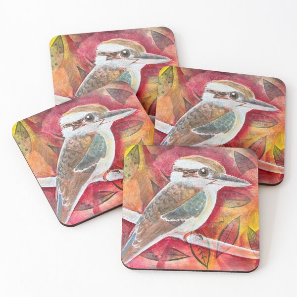 Item preview, Red Orange Yellow Kookaburra Collage designed and sold by Iceskater65.