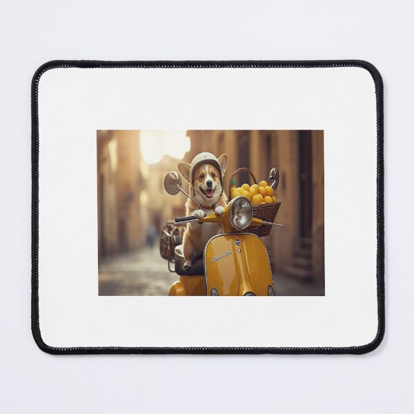 Item preview, Corgi on a Vespa – La Dolce Vita designed and sold by GoxyVision.