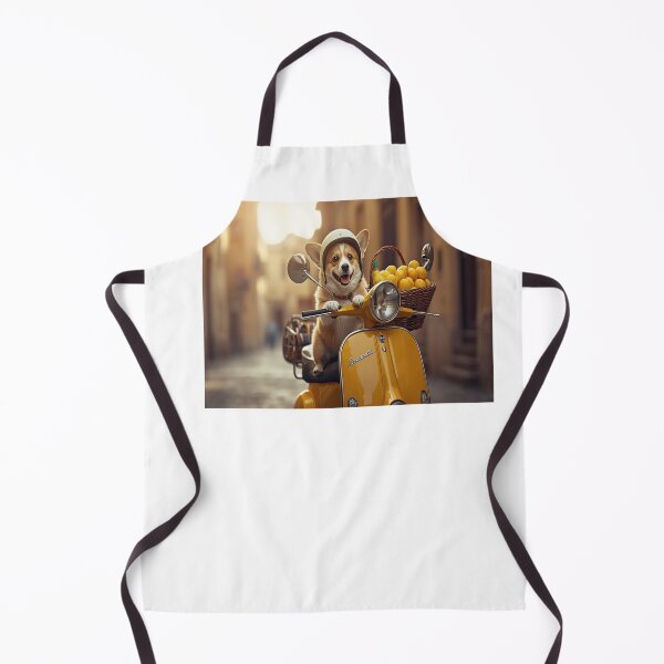 Item preview, Corgi on a Vespa – La Dolce Vita designed and sold by GoxyVision.