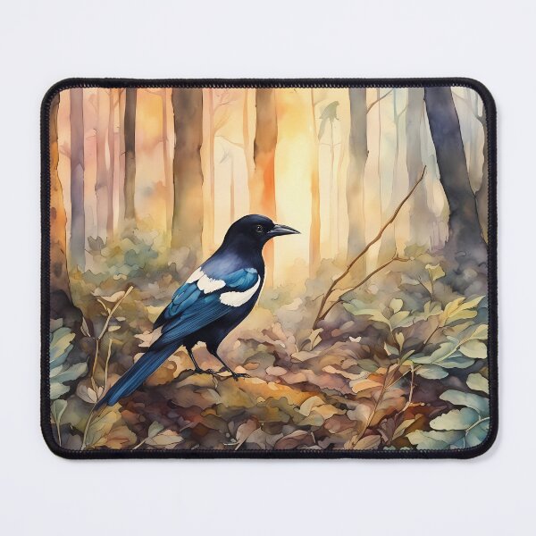 Item preview, Magpie on Forest Floor designed and sold by CalmnessbyChoice.