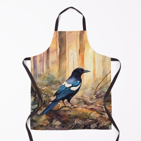 Item preview, Magpie on Forest Floor designed and sold by CalmnessbyChoice.