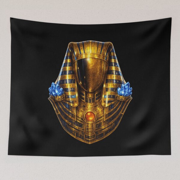 Item preview, The Hidden Pharaoh — Egyptian Gold & Obsidian Dark Fantasy Art designed and sold by ArtoryWorks.
