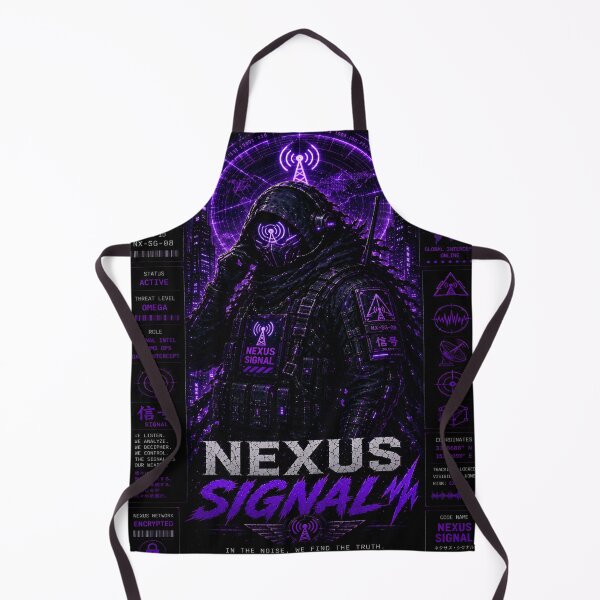 Item preview, Nexus Signal - Cyberpunk Comms Operator Netrunner Hacker Art designed and sold by RiteshCenter.
