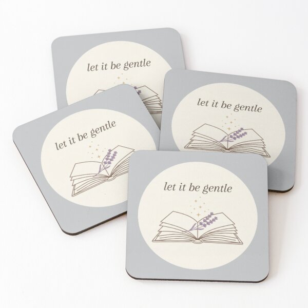 Item preview, Let It Be Gentle – Calm Healing Positive Typography Design designed and sold by CosmicQuietLab.
