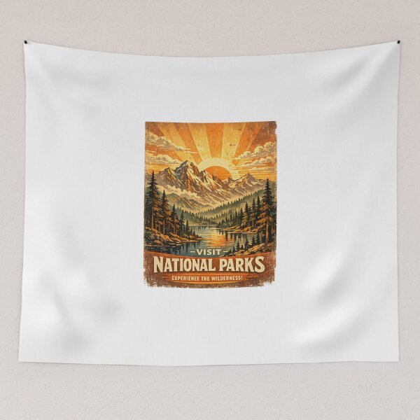 Item preview, Vintage Wilderness Adventure Artwork designed and sold by nezar1811.