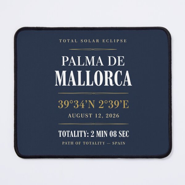 Item preview, Palma de Mallorca Total Solar Eclipse Spain 2026 designed and sold by CalmCapy Co.
