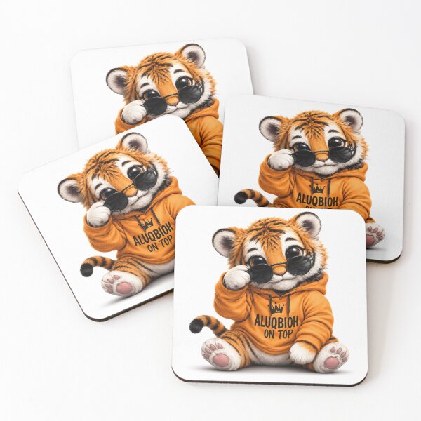 Item preview, Cute Baby Tiger Hoodie Sticker | Kawaii Cool Tiger Cub Design ??️ designed and sold by Radsan001: Unique Digital Art, Cute Stickers & Trendy Designs.