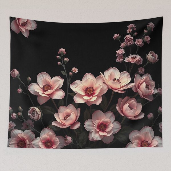 Item preview, Pink Magnolia Flowers and Buds Cluster designed and sold by IntelliMindDesigns.