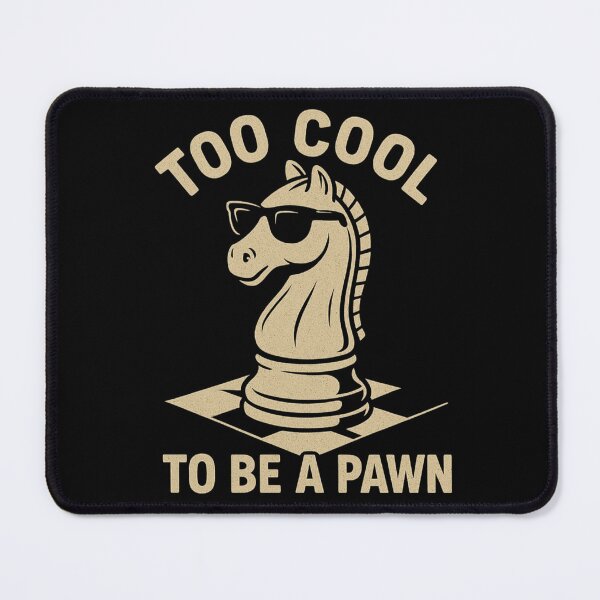 Item preview, Too Cool To Be A Pawn – Funny Chess Knight T-Shirt designed and sold by Chess Mate.