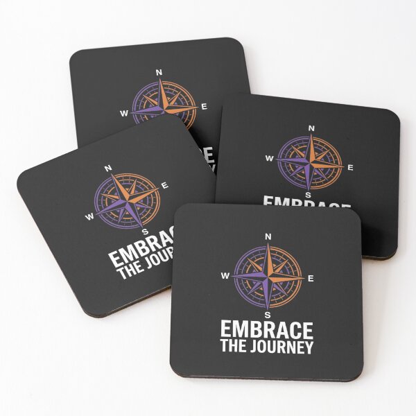 Item preview, Embrace The Journey Colorful Compass Badge designed and sold by GiggleInkTees.