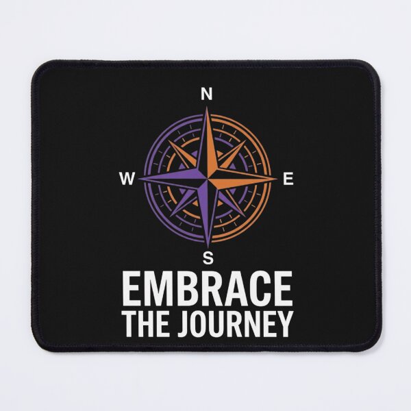 Item preview, Embrace The Journey Colorful Compass Badge designed and sold by GiggleInkTees.