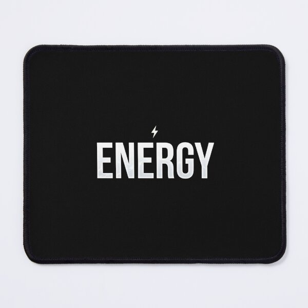 Item preview, Energy Lightning Bolt Minimal Typographic Design designed and sold by GiggleInkTees.