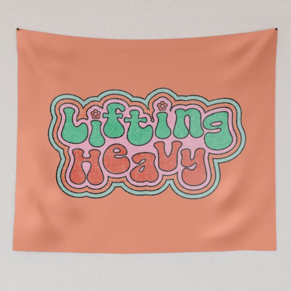 Item preview, Lifting heavy retro 2 designed and sold by alienrabbit.