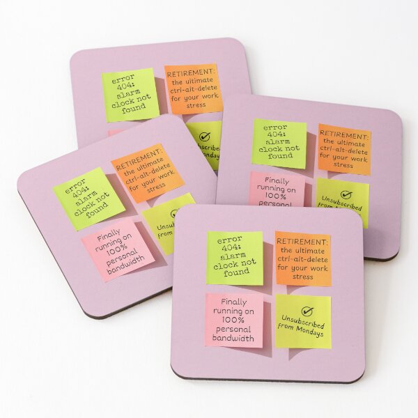 Item preview, Retirement Card for IT Professionals. Sticky Notes Error 404 Unsubscribed from Mondays designed and sold by Compusmurf Design.