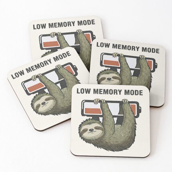 Item preview, Low Memory Mode Sloth Shirt – Funny Sleepy Sloth Meme T-shirt designed and sold by ZyxDes.