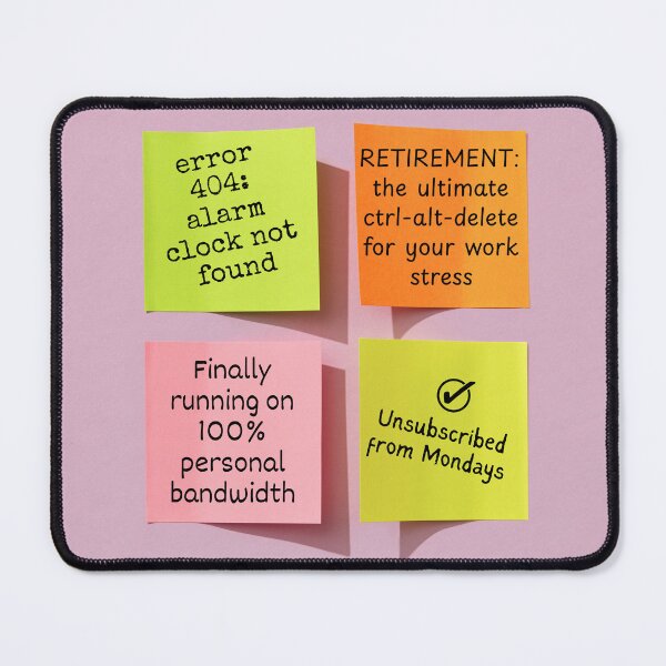 Item preview, Retirement Card for IT Professionals. Sticky Notes Error 404 Unsubscribed from Mondays designed and sold by Compusmurf Design.
