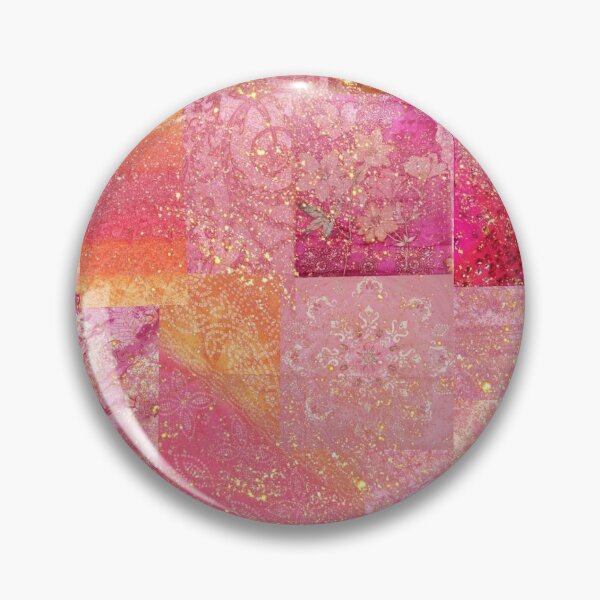 Item preview, Abstract Pink and Gold Oil Paint Texture Collage Pattern designed and sold by Cleairydelulu.