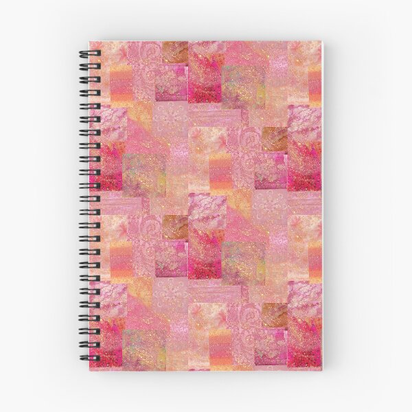 Item preview, Abstract Pink and Gold Oil Paint Texture Collage Pattern designed and sold by Cleairydelulu.