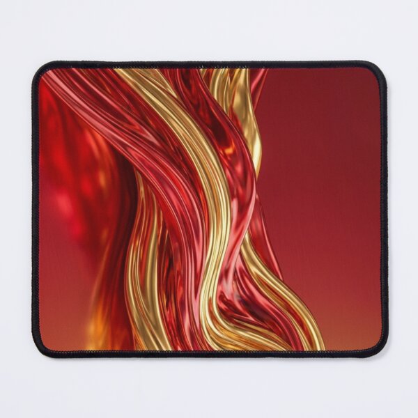 Item preview, Ren and gold flowing abstract art. designed and sold by IrsathThaslima.