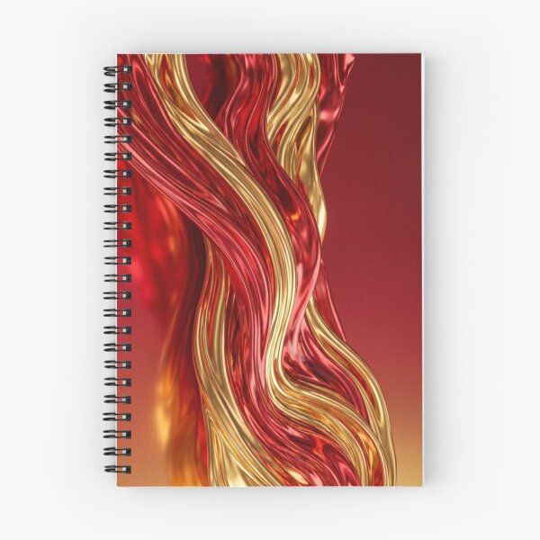 Item preview, Ren and gold flowing abstract art. designed and sold by IrsathThaslima.