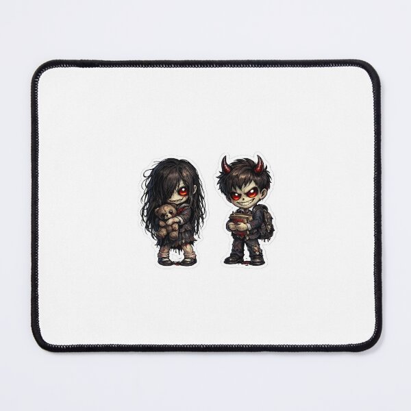 Item preview, Creepy Anime Student Duo Zombie Sticker Art designed and sold by tommytvkids.