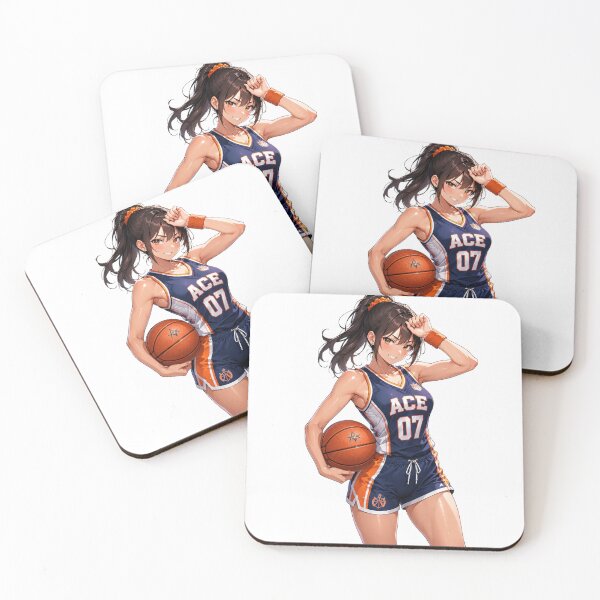 Item preview, Dynamic Basketball Star Athletic Anime Girl designed and sold by iloveanimechibi.