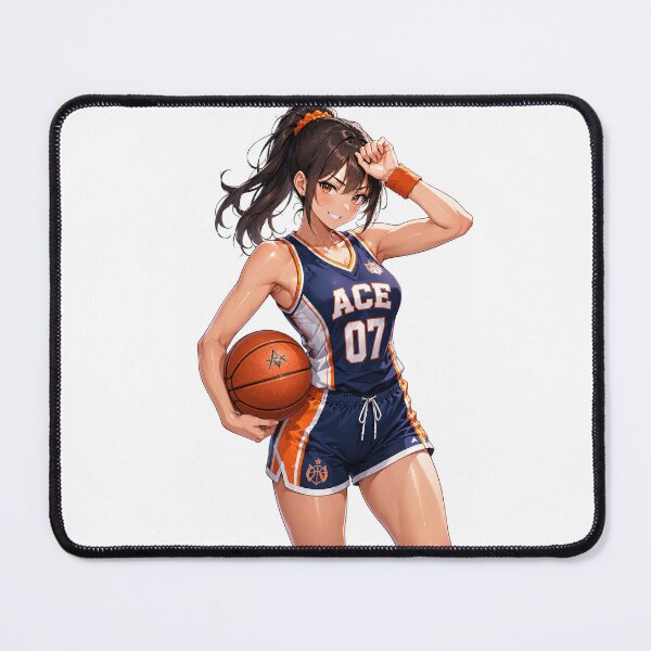 Item preview, Dynamic Basketball Star Athletic Anime Girl designed and sold by iloveanimechibi.