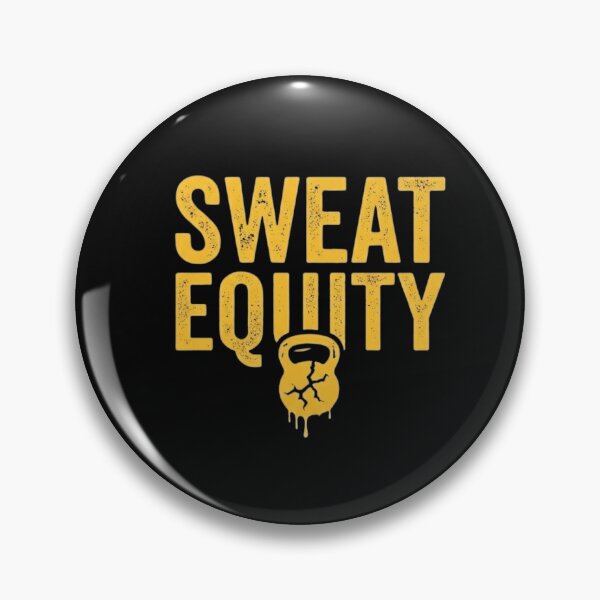 Item preview, Sweat Equity Broken Kettlebell Gym Motivation designed and sold by GiggleInkTees.
