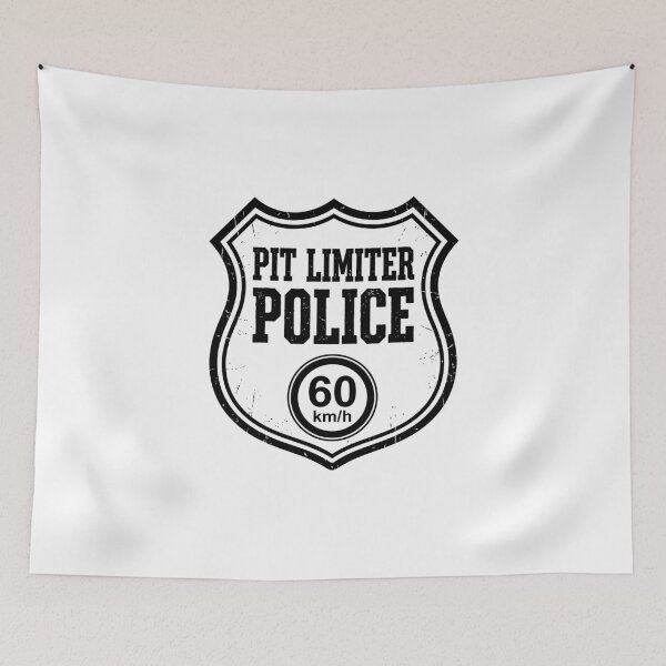 Item preview, Pit Limiter Police | Funny Sim Racing Gear designed and sold by GarageGraphics.