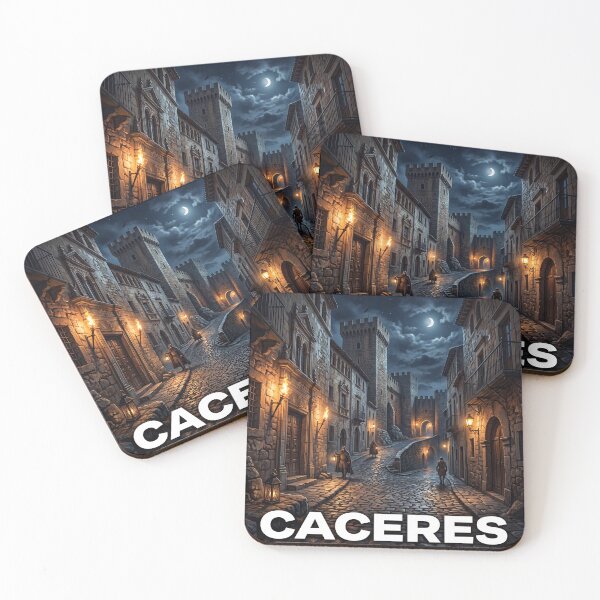 Item preview, Caceres Spain Travel Poster - Medieval Old Town Wall Art Decor designed and sold by ryanguas.