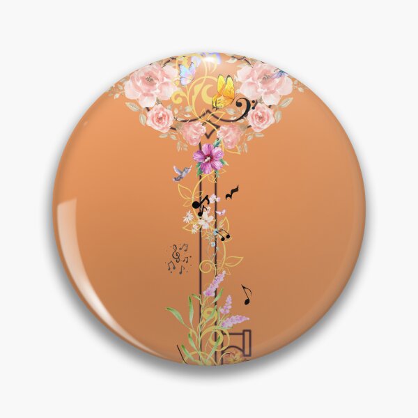 Item preview, The Key of Memory - Floral Watercolor Music Illustration designed and sold by Diseño que alegran tu día.